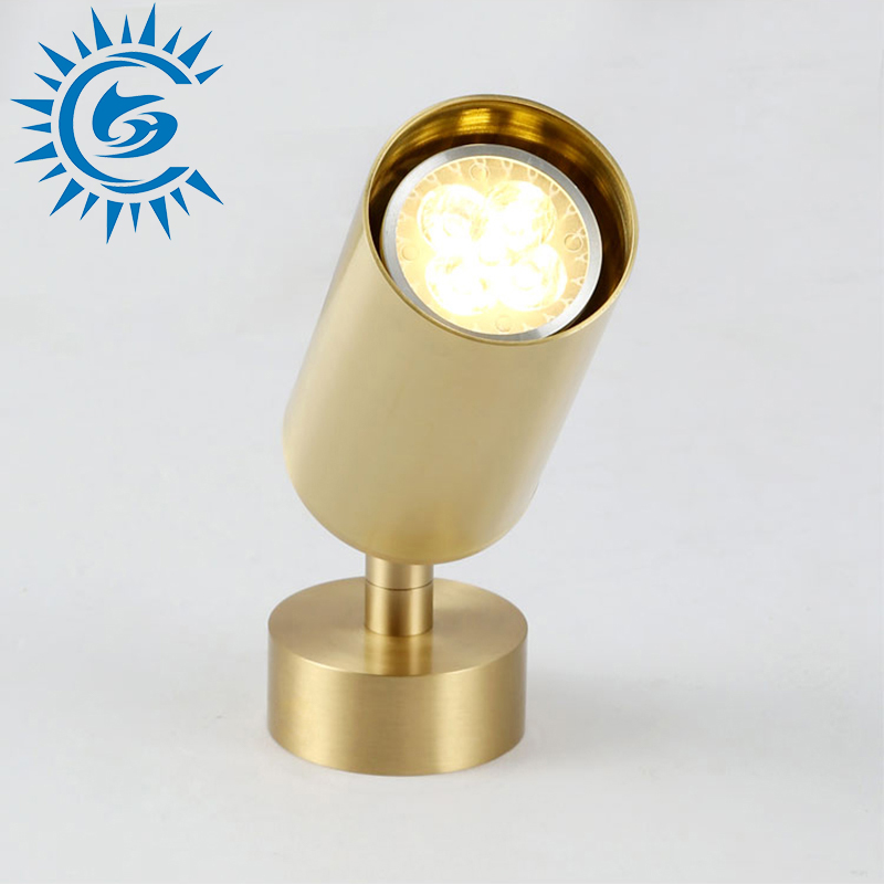 Gold Surface Mount Single Head Aluminum LED Track Light 25W/40W/60W CCT3